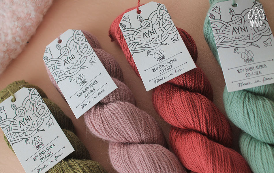 fibras de colores